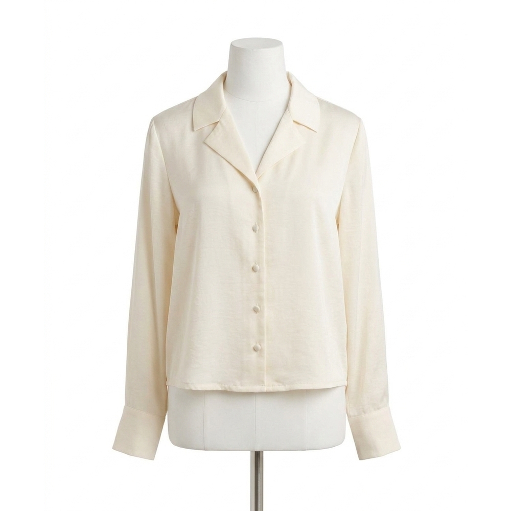 NEW Z SUPPLY ana satin button up shirt in cloud